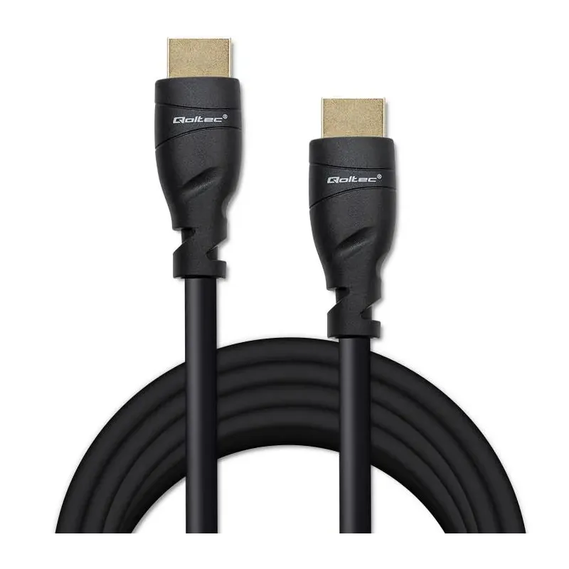 Kabel HDMI QOLTEC v2.1 Ultra High Speed 8K | 60Hz | 26AWG | GOLD | 5m