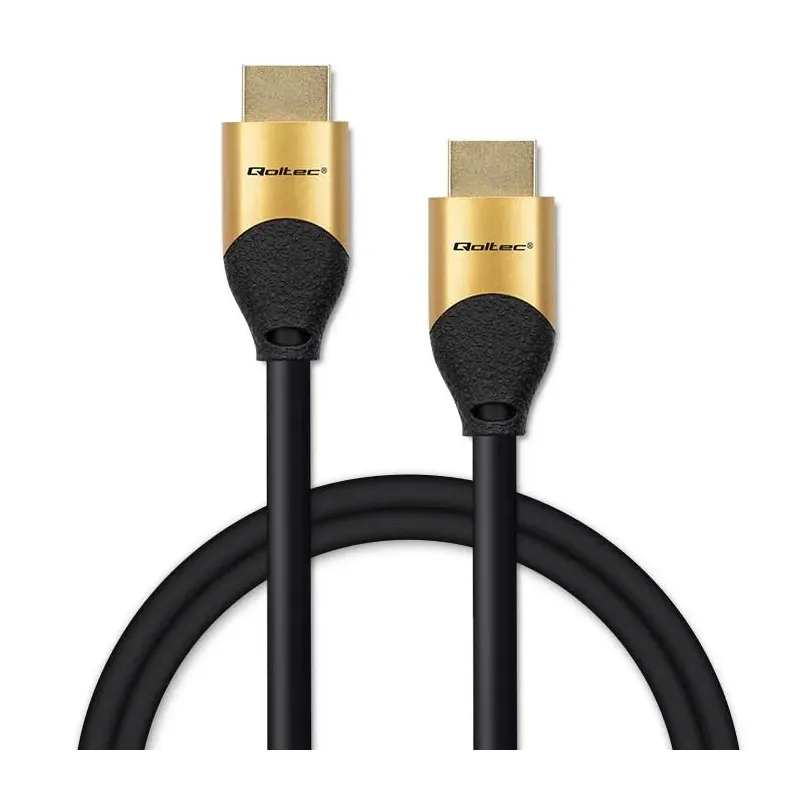 Kabel HDMI QOLTEC v2.1 Ultra High Speed 8K | 60Hz | 28AWG | GOLD | 2m