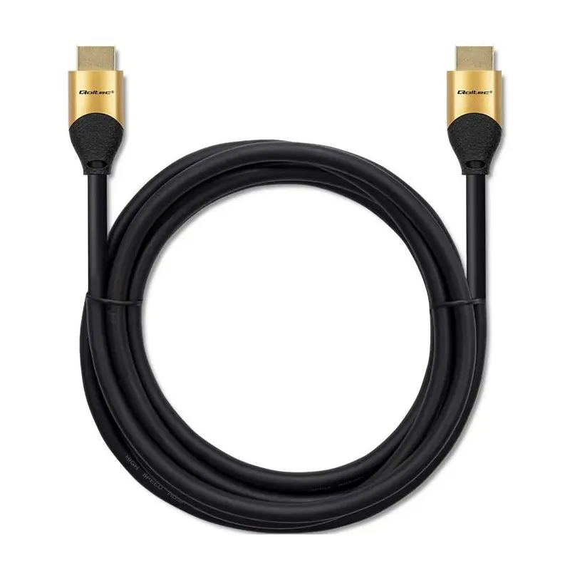 Kabel HDMI QOLTEC v2.1 Ultra High Speed 8K | 60Hz | 28AWG | GOLD | 2m