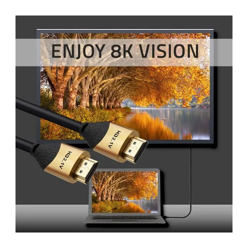 Kabel HDMI QOLTEC v2.1 Ultra High Speed 8K | 60Hz | 28AWG | GOLD | 3m
