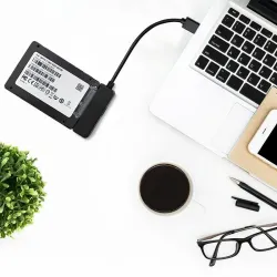 Kabel adapter Qoltec SATA | Przejściówka na dysk SSD HDD 2.5" | USB 3.0 |