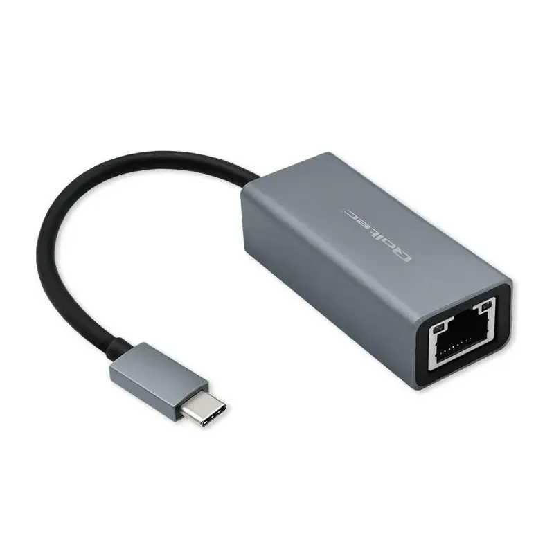 Kabel adapter Qoltec USB-C na RJ45 Ethernet | 1000Mb/s | Aluminiowa obudowa