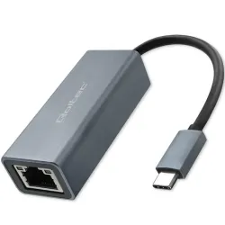 Kabel adapter Qoltec USB-C na RJ45 Ethernet | 1000Mb/s | Aluminiowa obudowa