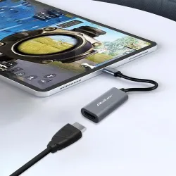 Kabel adapter Qoltec USB-C na HDMI 4K | 60Hz | 32AWG 0,17m
