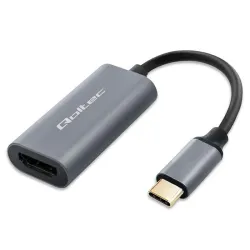 Kabel adapter Qoltec USB-C na HDMI 4K | 60Hz | 32AWG 0,17m
