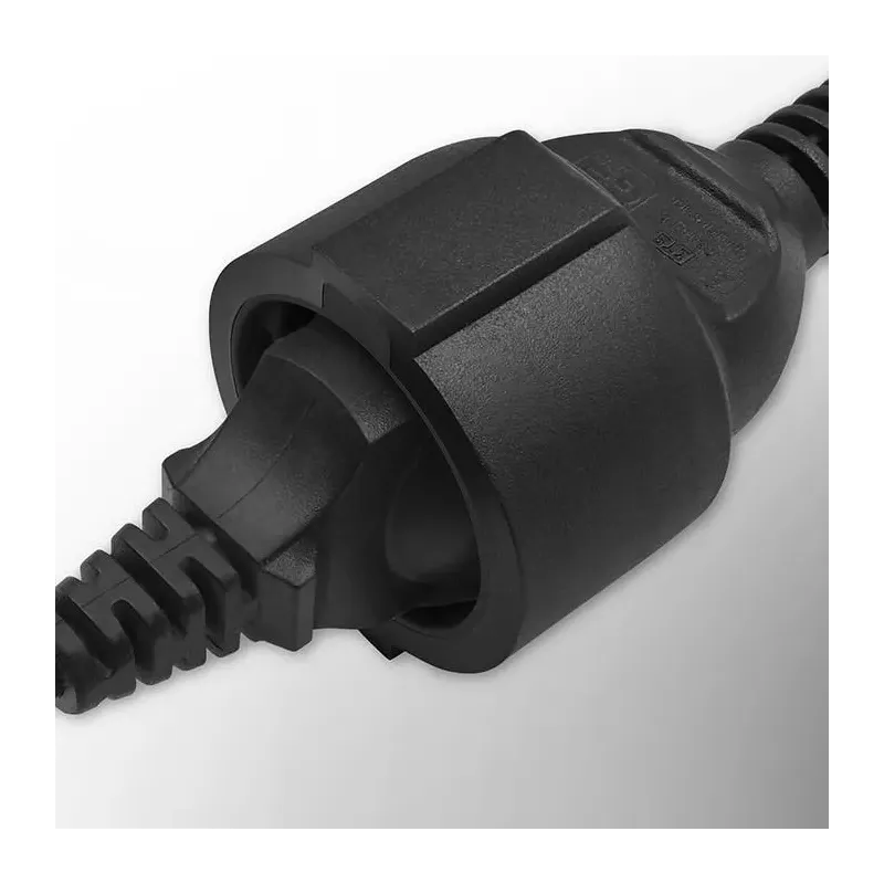 Adapter Qoltec IEC 320 C14 / FRENCH | 0.15m