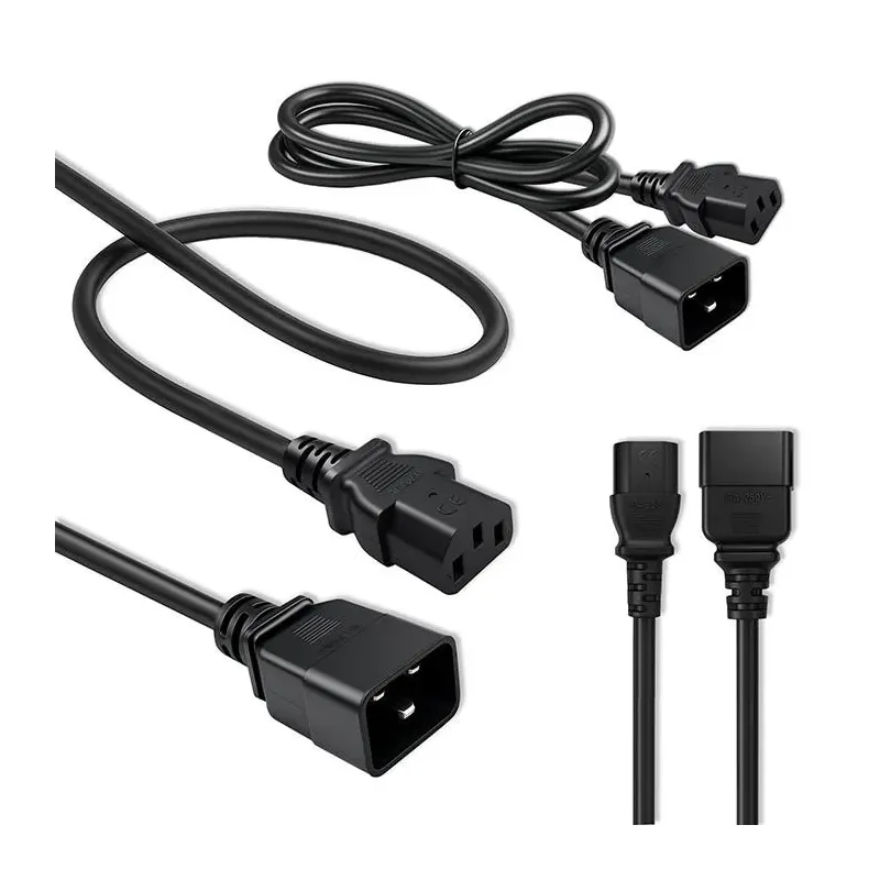 Kabel zasilający Qoltec IEC C20/C13 | 3x1.5mm2 | 1.2m | PartsPC.pl