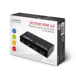 Splitter HDMI Savio CL-42 (1x IN - 2x OUT)