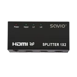 Splitter HDMI Savio CL-42 (1x IN - 2x OUT)