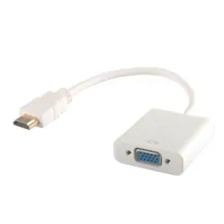 Kabel adapter Savio CL-27/B HDMI - VGA biały