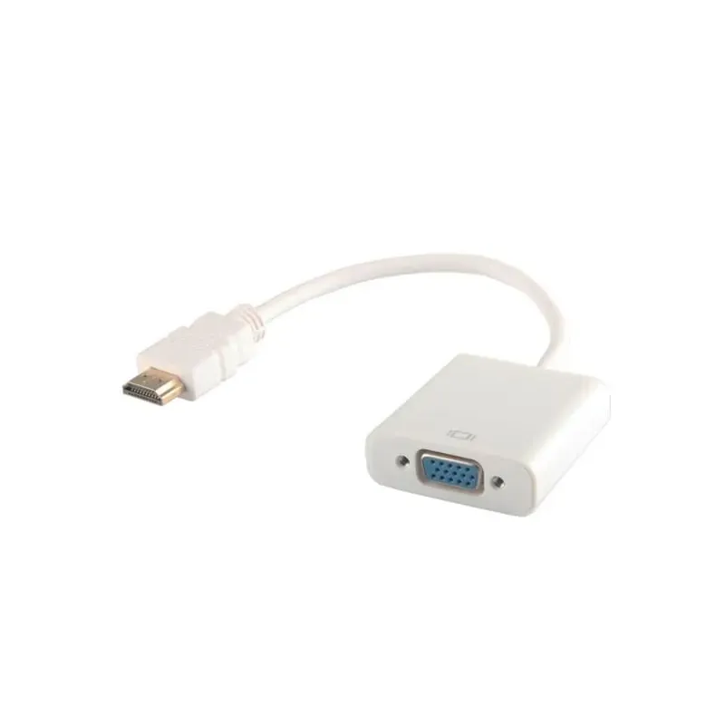 Kabel adapter Savio CL-27/B HDMI - VGA biały