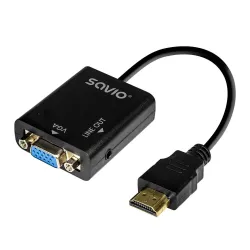 Kabel adapter HDMI-VGA Savio AK-76