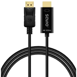 Kabel Savio CL-189 DisplayPort do HDMI 4K 60 Hz