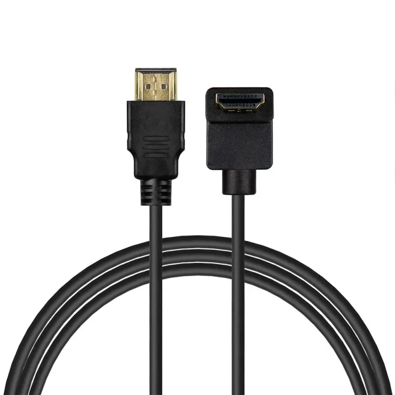Kabel HDMI Savio CL-04 1,5m, czarny, KĄTOWY, złote końcówki, v1.4 high