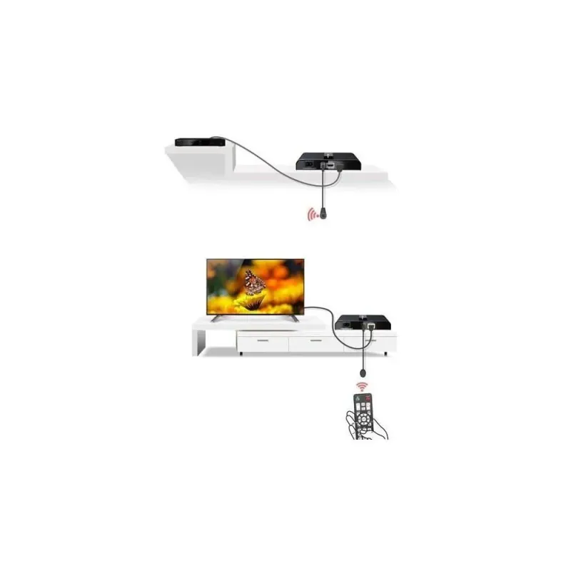 Extender/odbiornik HDMI Techly HDbitT po PLC Powerline do 300m FullHD,