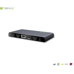 Rozdzielacz / Splitter Techly AV HDMI 2.0 1/4 Ultra HD 4Kx2K 3D
