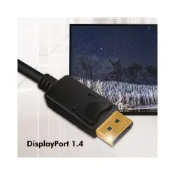 Kabel Techly DisplayPort 1.4 8K DP-DP M/M 2m czarny