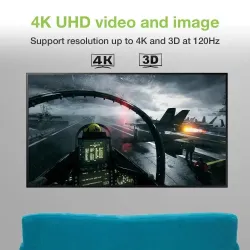 Kabel DisplayPort Techly 2.1 4K*120Hz 1m 54G czarny