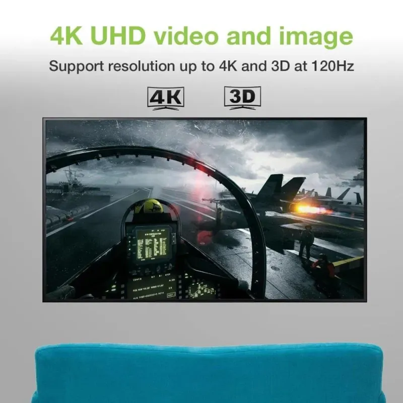 Kabel DisplayPort Techly 2.1 4K*120Hz 1m 54G czarny