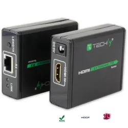 Extender HDMI Techly EXT-E70 po skrętce Cat. 6/6a/7, do 60m, Full HD 3D,