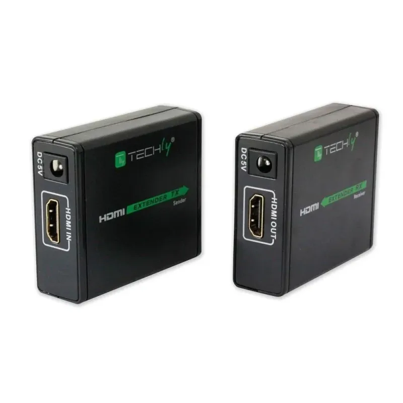 Extender HDMI Techly EXT-E70 po skrętce Cat. 6/6a/7, do 60m, Full HD 3D,