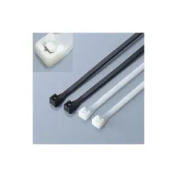 Opaski nylonowe Techly zaciskowe 280x4,8mm, 100 szt., czarne