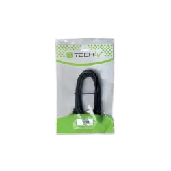 Kabel HDMI Techly HDMI-HDMI M/M 1,4 Ethernet 3D 4K, ekranowany, 2m, czarny