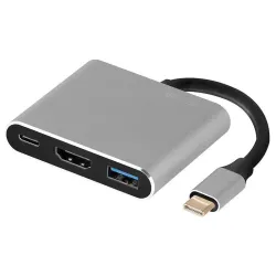 Kabel adapter USB-C Tracer TRAPOD46847 USB-C HDMI 4K USB 3.0 PDW 100W