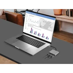 Kabel adapter USB-C Tracer TRAPOD46847 USB-C HDMI 4K USB 3.0 PDW 100W