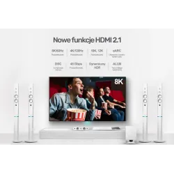 Kabel HDMI Unitek C138w v2.1 8K, UHD, 120Hz M/M 2m