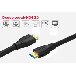 Kabel HDMI Unitek C11068BK High Speed HDMI 2.0, 4K 60Hz, 7m… | PartsPC.pl