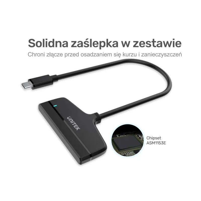 Kabel adapter Unitek Y-1096A USB3.1 Type-C do SATA III 6G