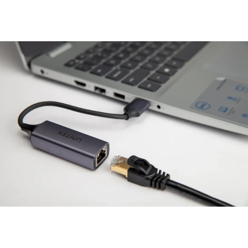 Kabel adapter Unitek U1312A USB-C 3.1 Gen 1 - RJ45 1000 Mbps