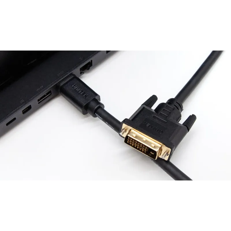 Kabel adapter Unitek C1271BK-2M Dwukierunkowy HDMI - DVI, ka… | PartsPC.pl