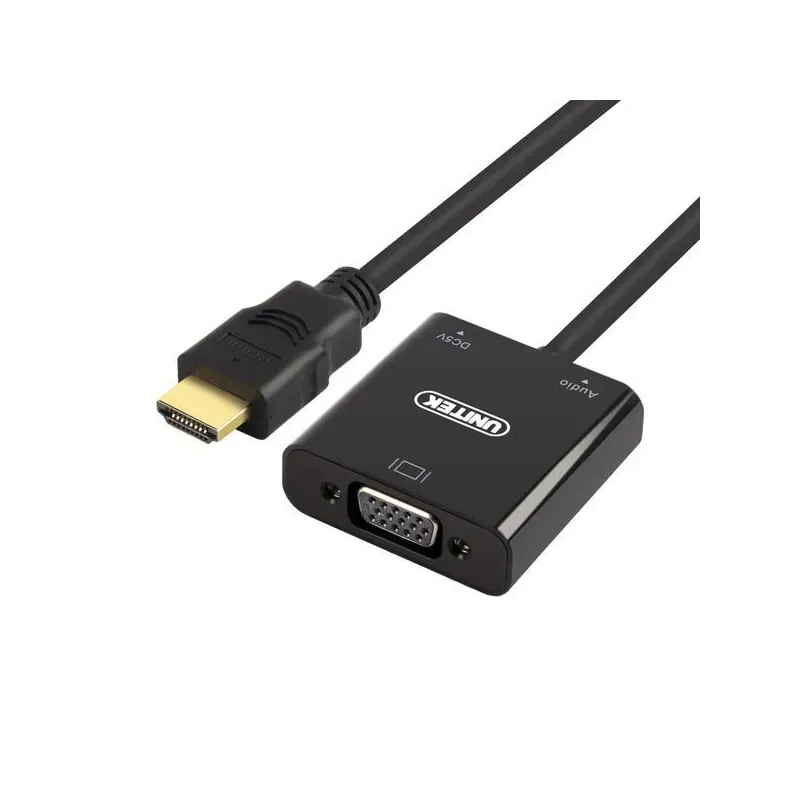Adapter Unitek Y-6333 HDMI to VGA + audio | PartsPC.pl