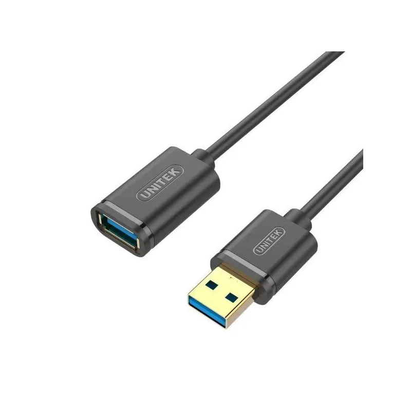 Kabel Unitek Y-C457GBK przedłużacz USB 3.0 AM-AF 1,0m | PartsPC.pl