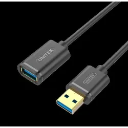 Kabel Unitek Y-C458GBK przedłużacz USB 3.0 AM-AF 1,5m | PartsPC.pl