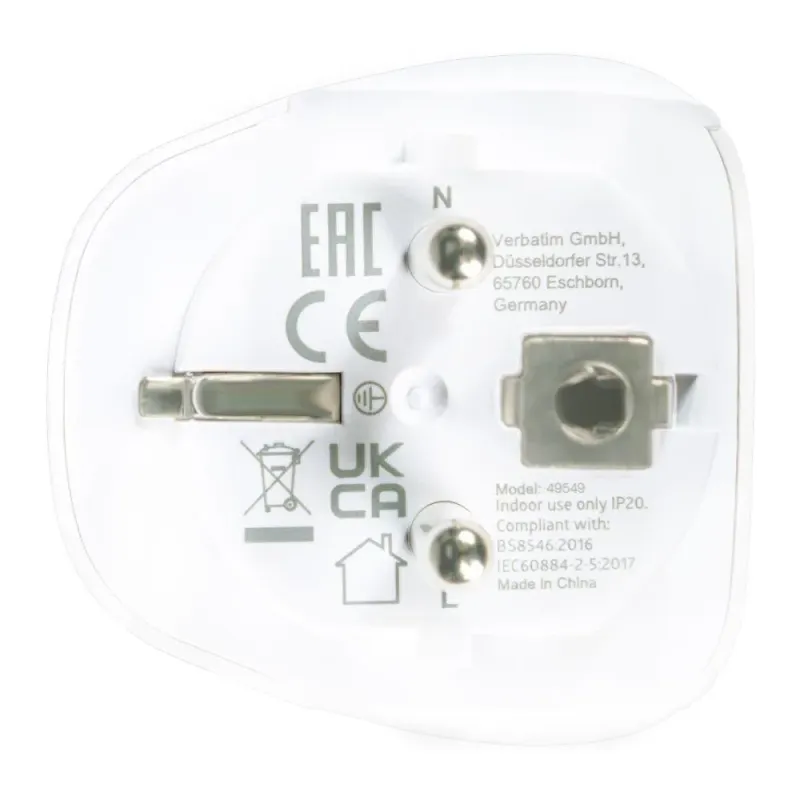 Adapter podróżny Verbatim WTEU-02 globalny-europejski