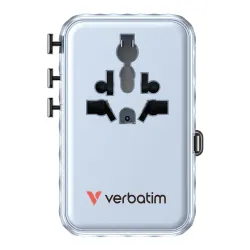 Adapter podróżny Verbatim Charge 'n' Travel GaN III globalny 1xUSB-C PD 3.0