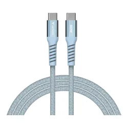 Kabel Verbatim USB-C(M) - USB-C(M) 1,2m, 60W, PD, niebieski