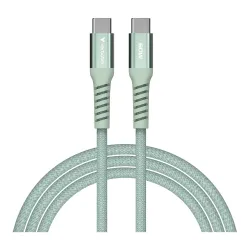 Kabel Verbatim USB-C(M) - USB-C(M) 1,2m, 60W, PD, zielony | PartsPC.pl