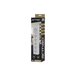 Listwa zasilająca Armac Z5 3m 5x 230V PL 10A organizer kabla szara