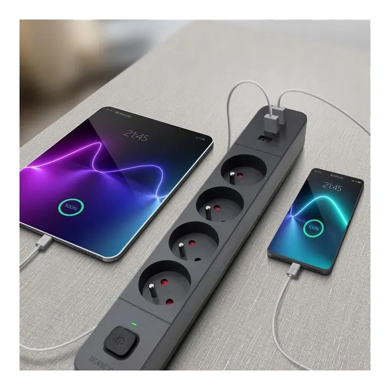 Listwa zasilająca Defender SFS 135 5 m, 4 gniazda, 3x USB