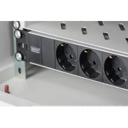 Listwa zasilająca DIGITUS do szaf 10" RACK 3xSchuko, 2m 1xSchuko, 16A,