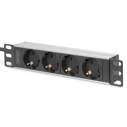 Listwa zasilająca DIGITUS do szaf 10" RACK 4xSchuko, 2m 1xSchuko, 16A,