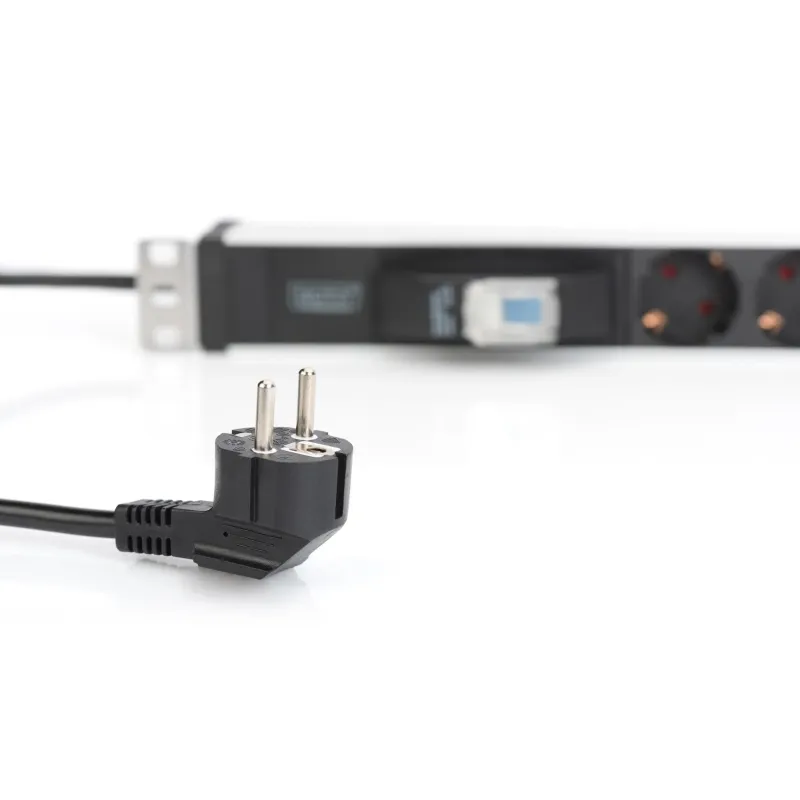 Listwa zasilająca DIGITUS PDU 19" RACK 6xSchuko kabel 2m 1xSchuko 16A