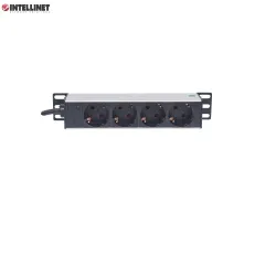 Listwa zasilająca Intellinet Rackowa 10" 1U, 4 gniazda 1,8m