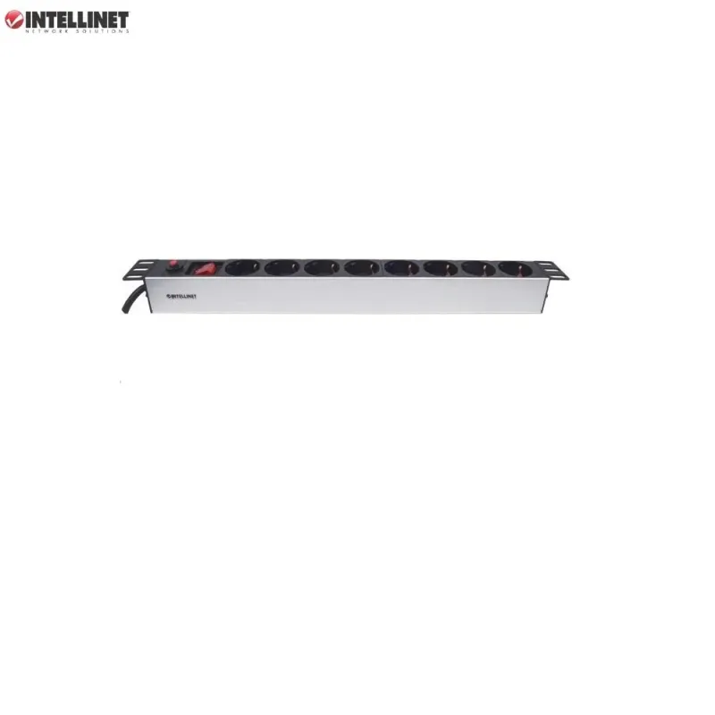 Listwa zasilająca Intellinet Rackowa 19" 1U, 8 gniazd Schuko, 3m