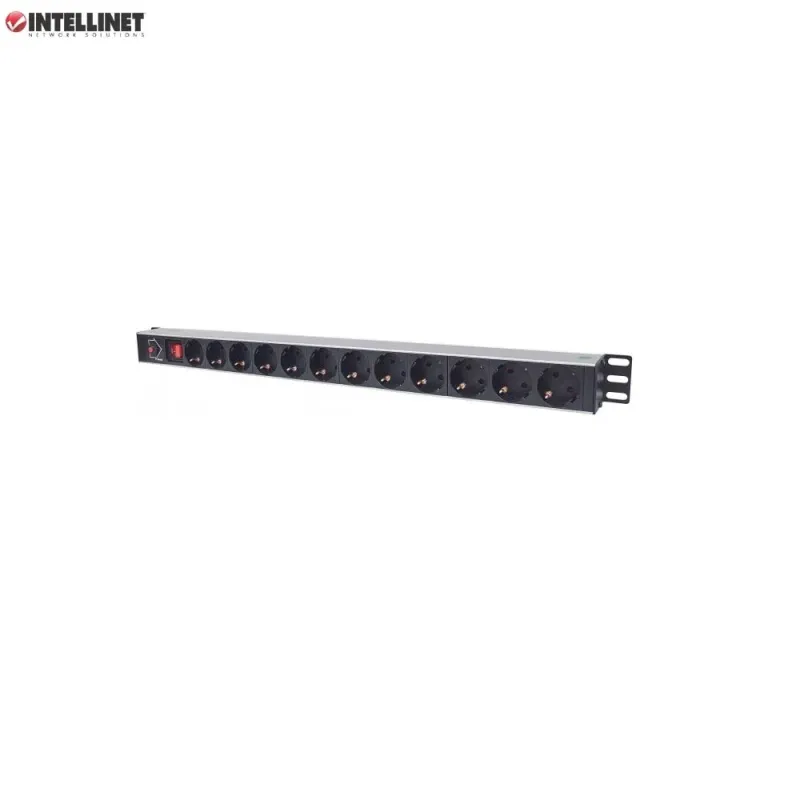 Listwa zasilająca Intellinet Rackowa, pionowa, 12 gniazd (Schuko)