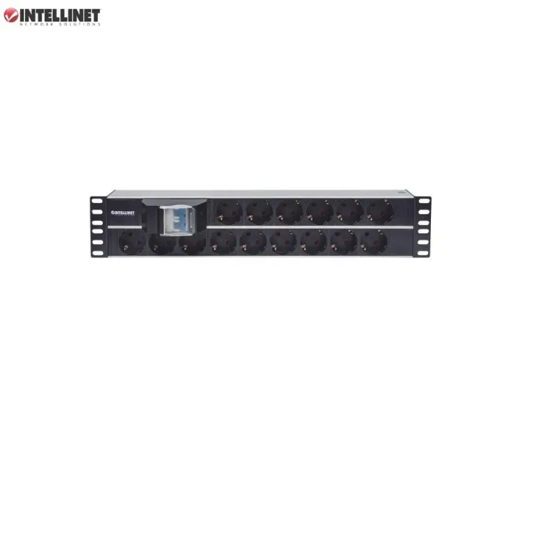 Listwa zasilająca Intellinet Rackowa 19 2U, 15 gniazd (Schuko)